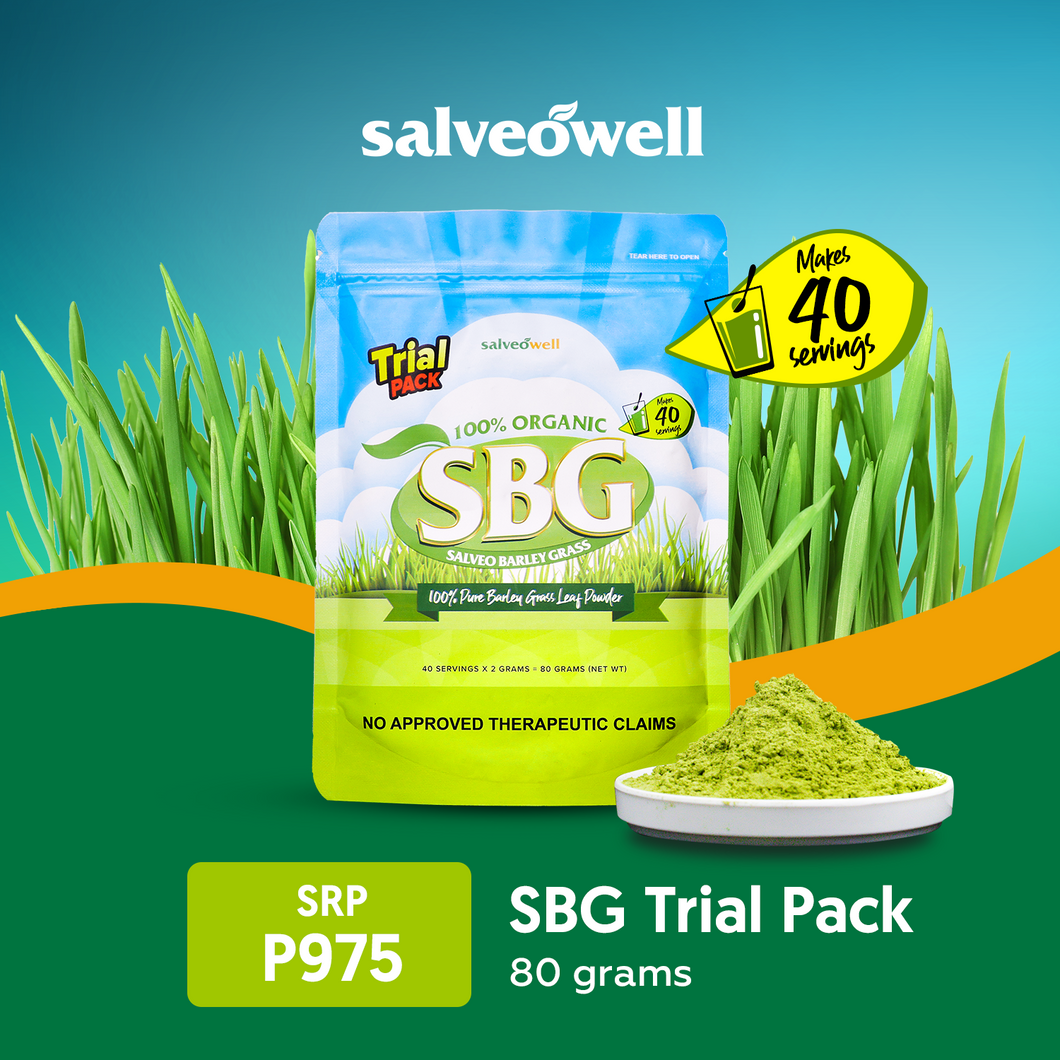 Authentic Salveo Grass Barley Powder Trial Pack
